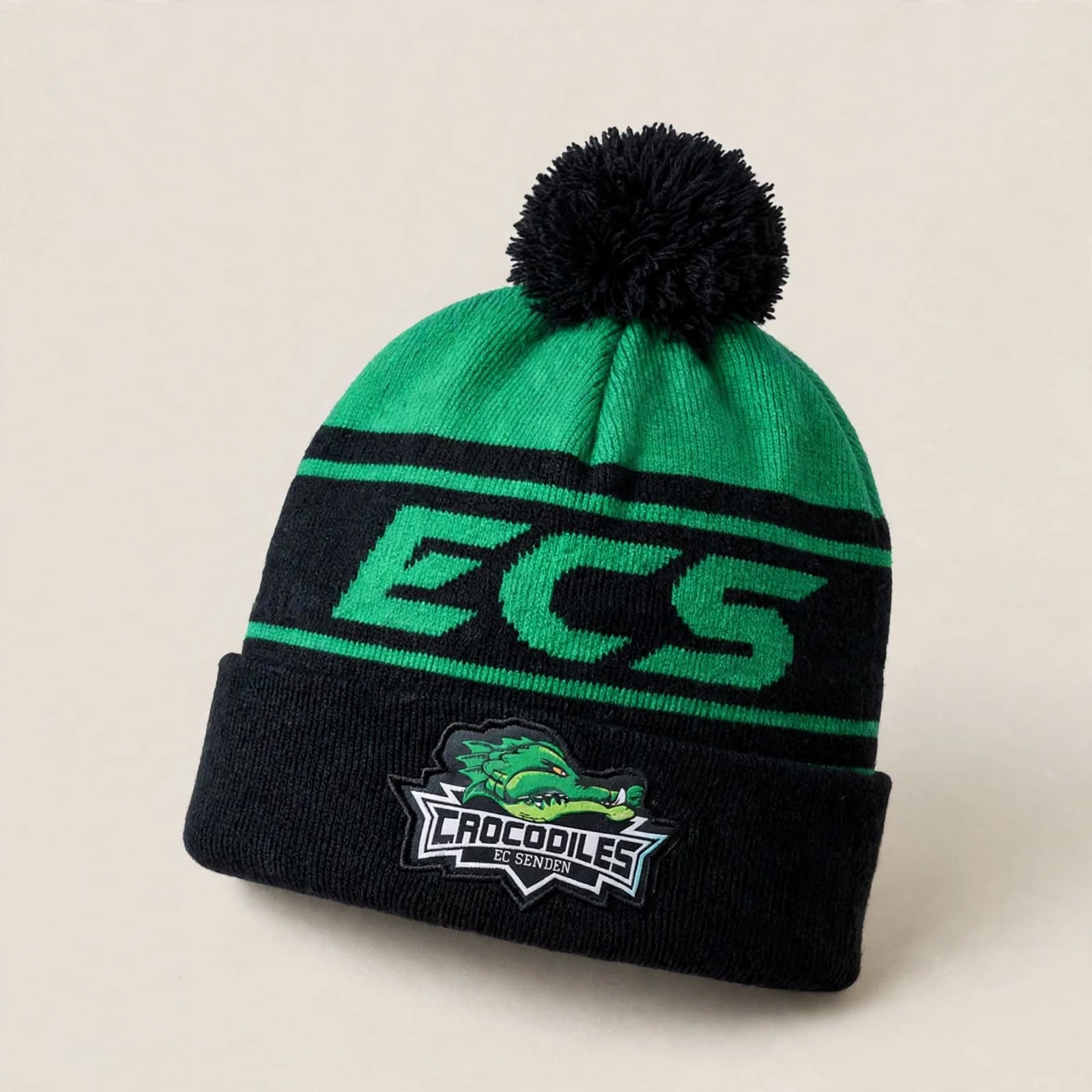 Dokuma arma uygulamalı ECS Crocodiles beresi